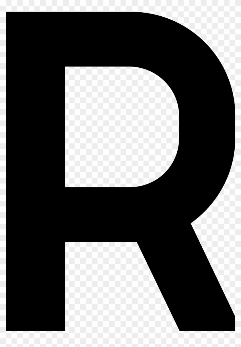 Undefined - Black Capital Letter R #405232
