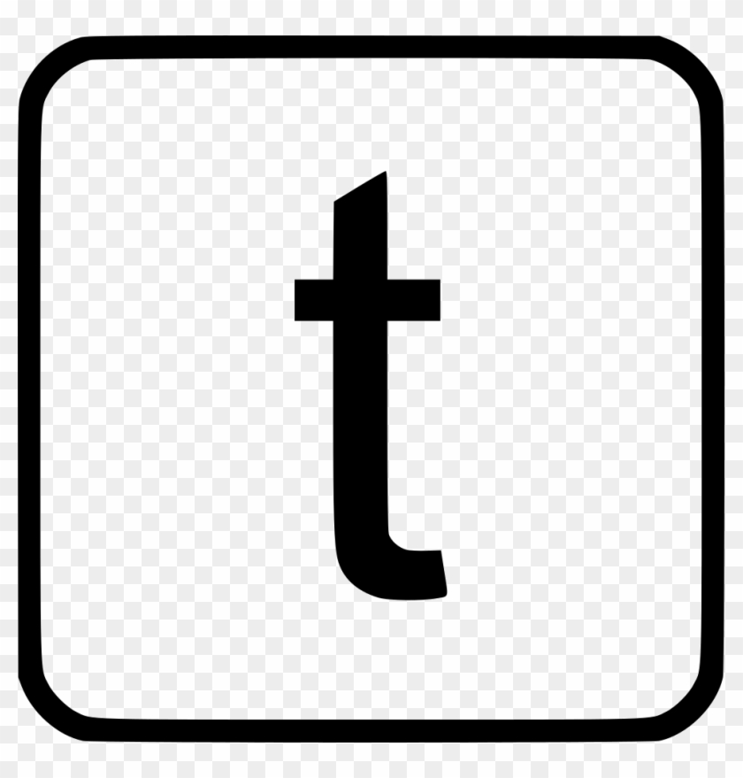 Alphabet Lowercase T Comments - Cross #405247