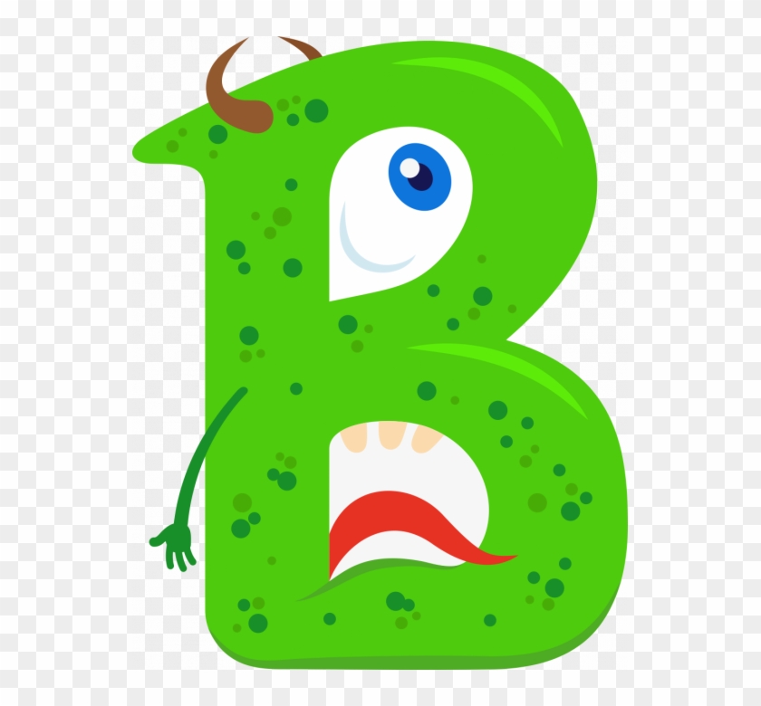 Autocollant Alphabet Monstre Enfant Lettre B - Letter #405363