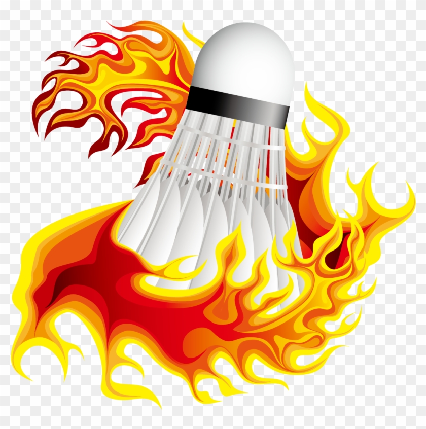 Bowling Ball Flame Euclidean Vector - Badminton Vector Png #405438