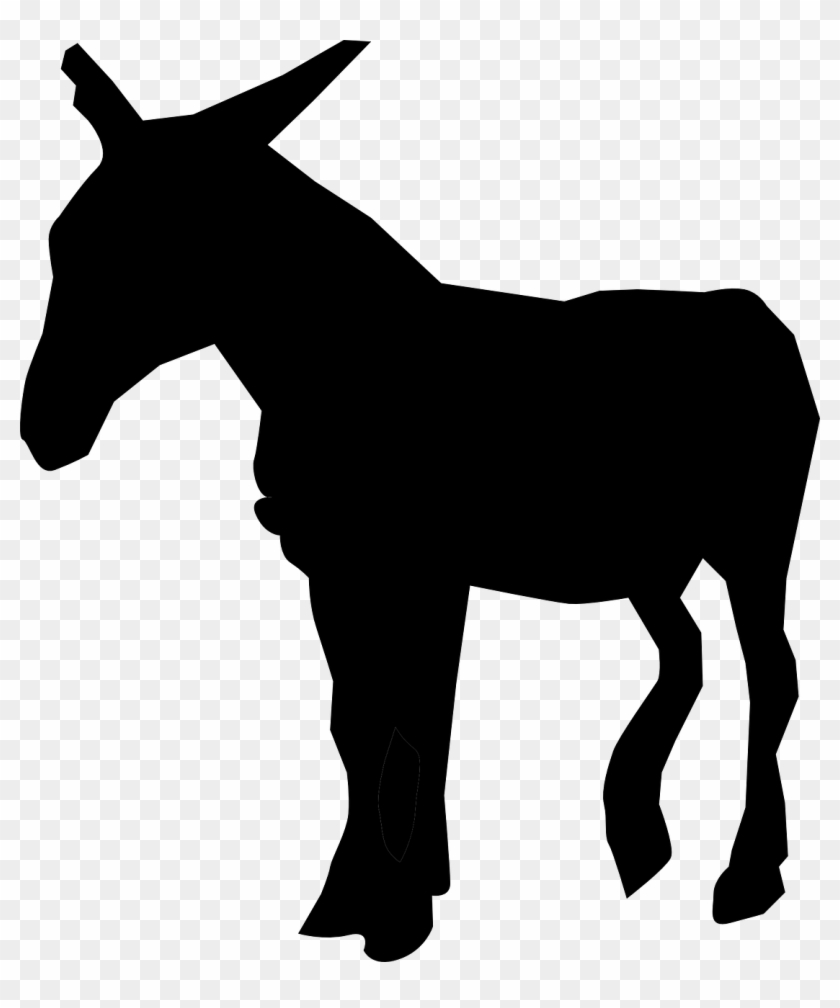 Donkey - Black Donkey Clipart #405588