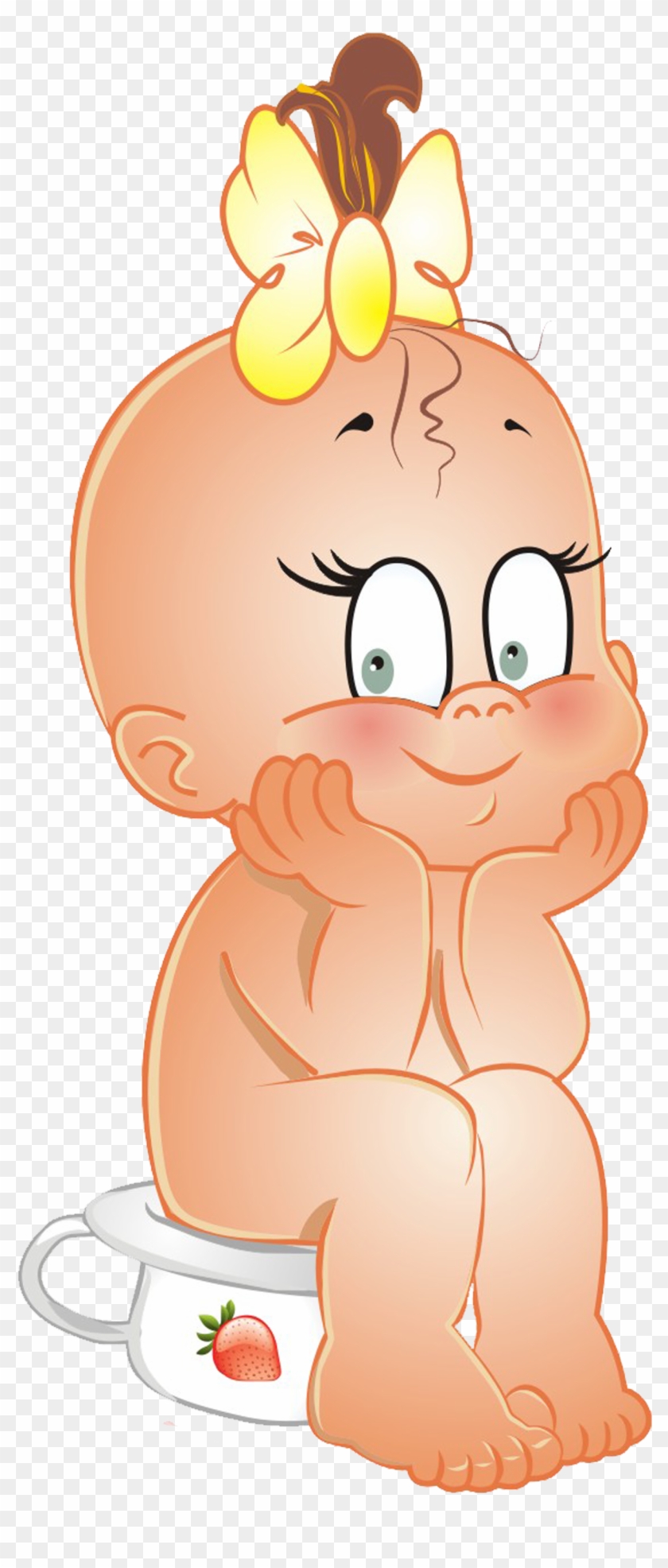 Photos Of Cartoon Baby Clip Art Medium Size - Cartoon Baby Girl #405627