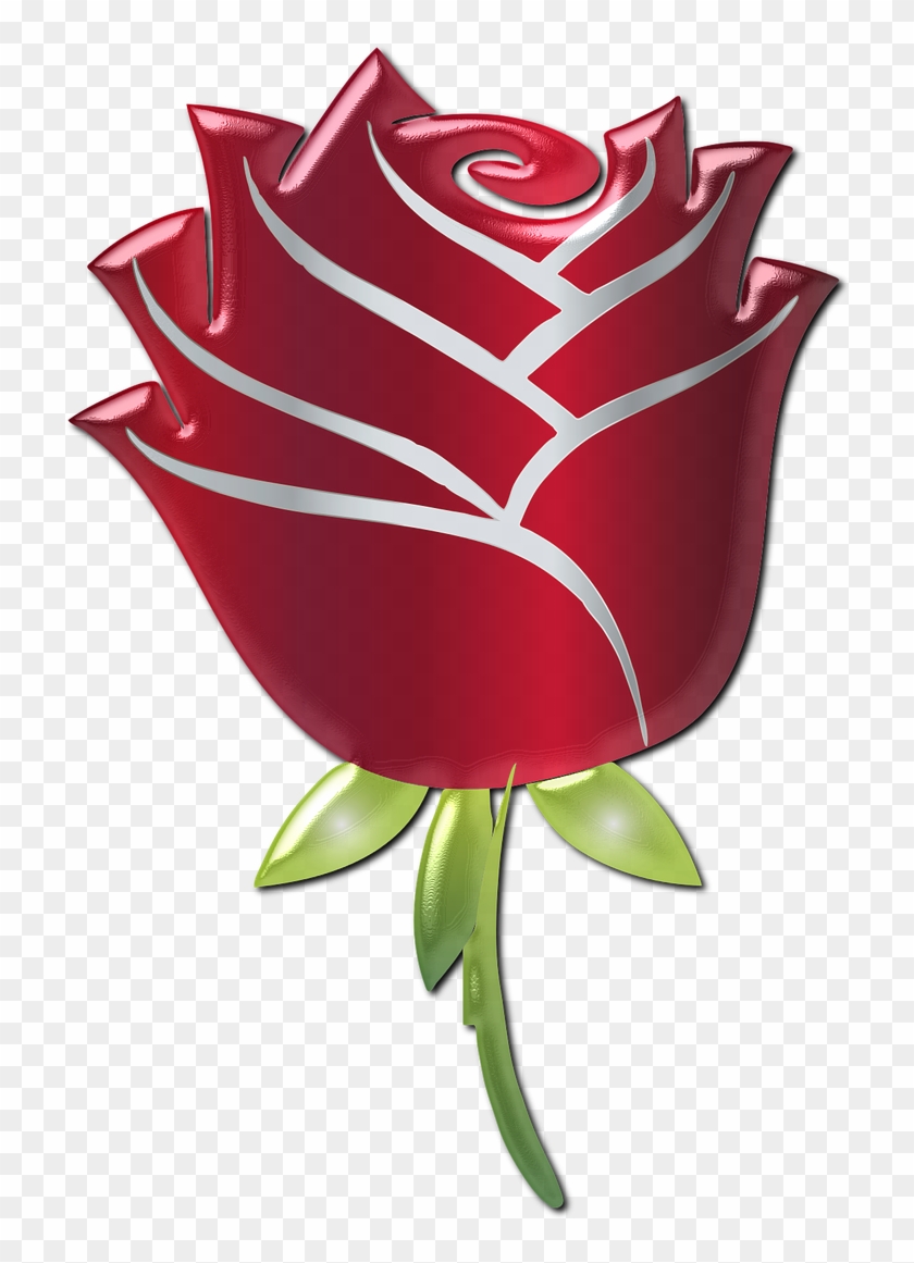 Free Vectors Of Roses - Clip Art Rose #405653