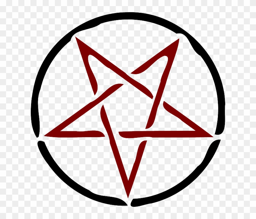 Pentagram, Star, Symbol, Religious, Adversary - Pentagram Clipart #405845