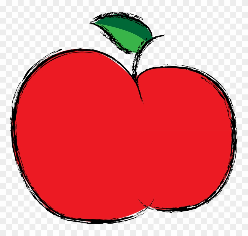 Cute Apple Cliparts - Apple Fruit To Color #405931