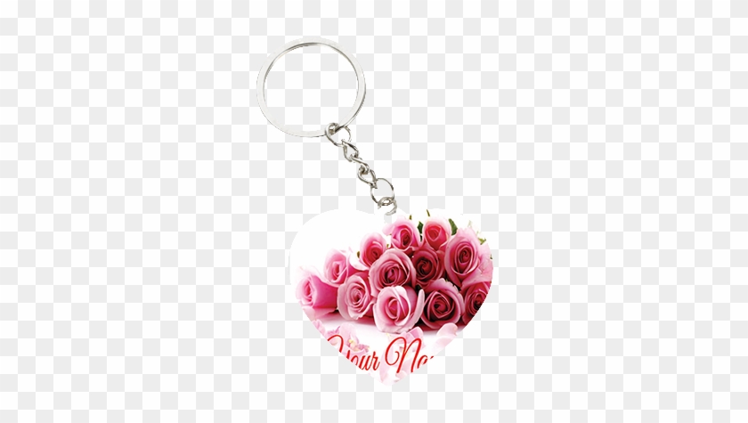 Beautiful Pink Valentine's Day Heart Keychain - Diamond Painting Cross Stitch Purple Blue Rose Diamond #405954