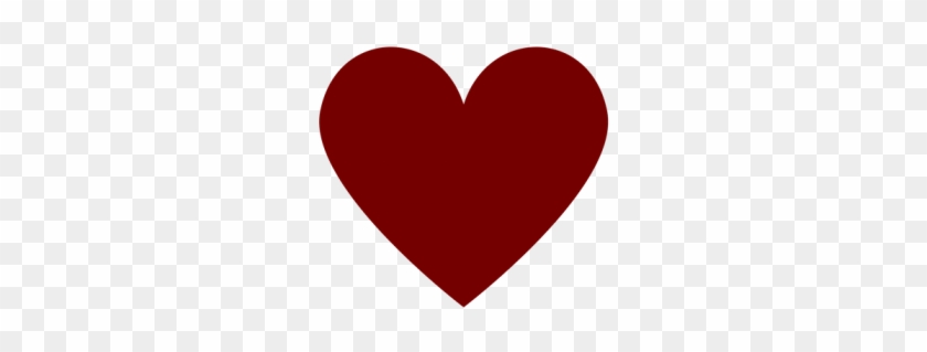 Love - Burgundy Heart Clipart #406169