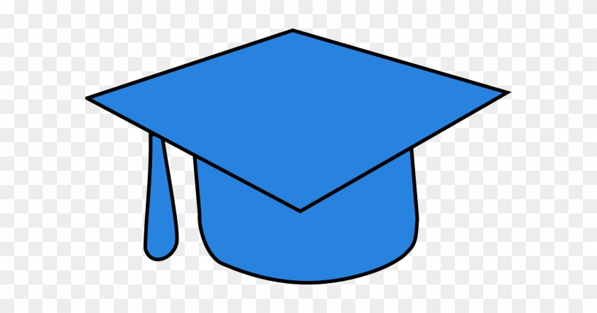 Blue Grad Cap Clip Art At Clker - Grad Cap Clip Art #406245