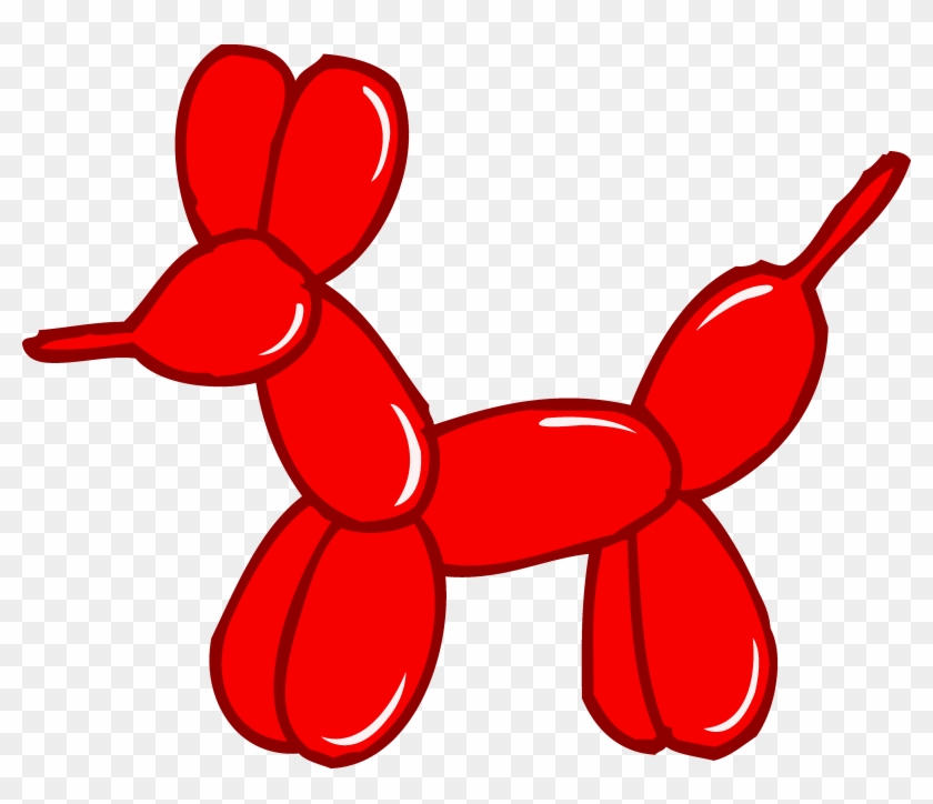 Cute Red Balloon Animal - Balloon Animal Clipart #406362