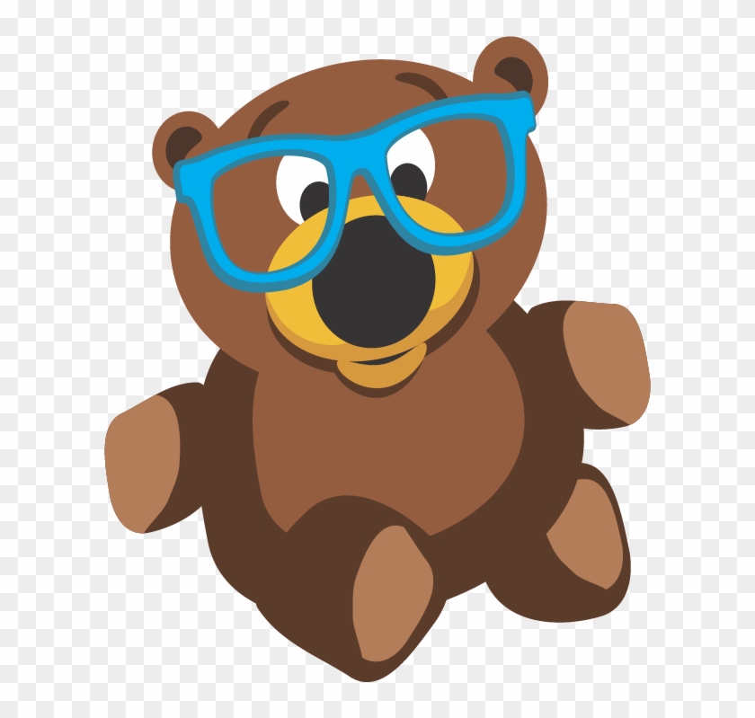 Teddy Bear Scalable Vector Graphics Clip Art - Ursinho De Oculos Desenho #406387