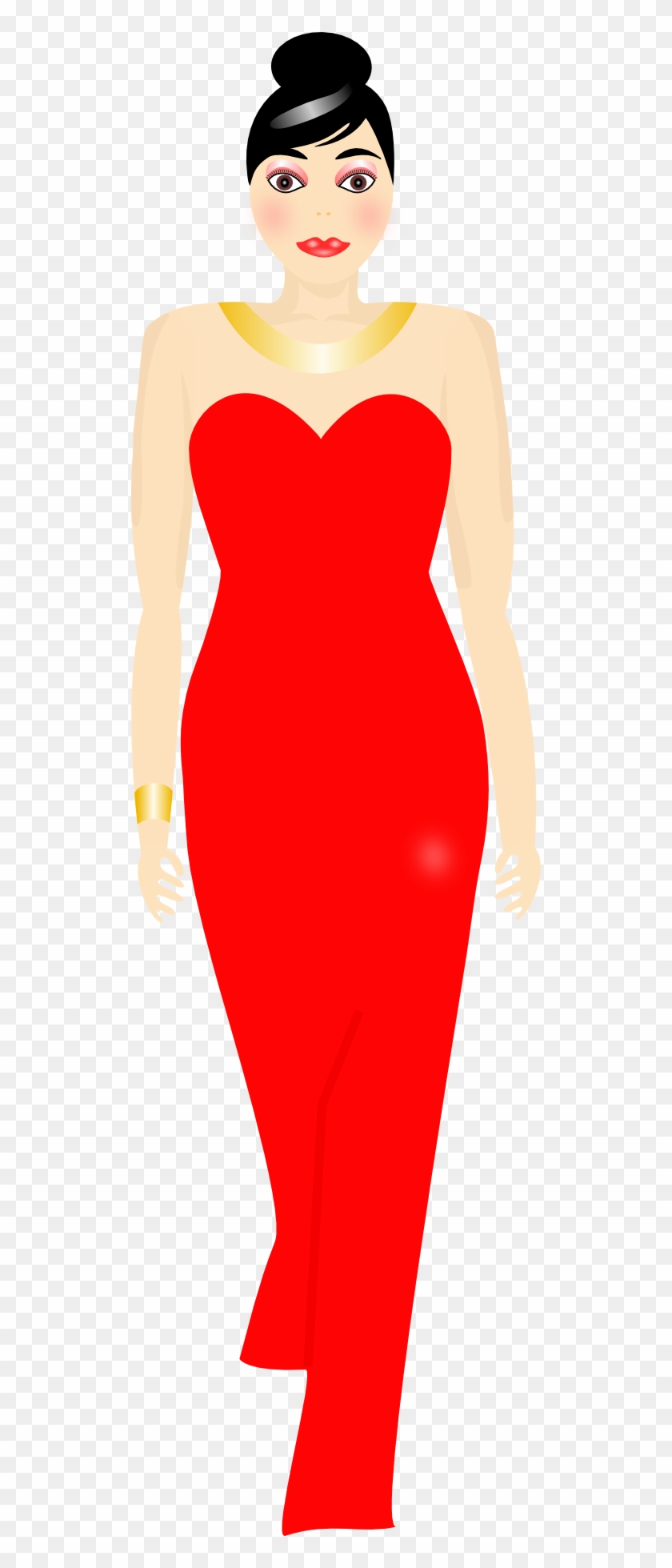 Red Dress Clipart Clipart Panda - Dress #406450