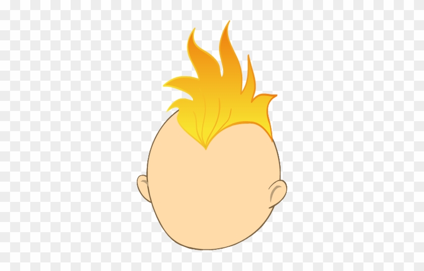 Orange Mohawk - Mohawk Clipart #406583