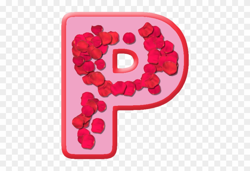 Letter P - P Letter In Rose #406660