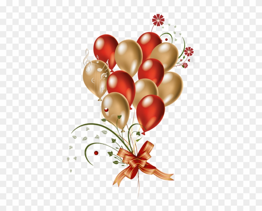 Transparent Red And Gold Balloons Clipart - Birthday Wishes For Son In Law #406821