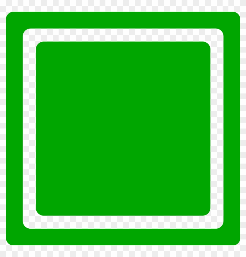 Bright Green Checkbox-unchecked - Clip Art #406897