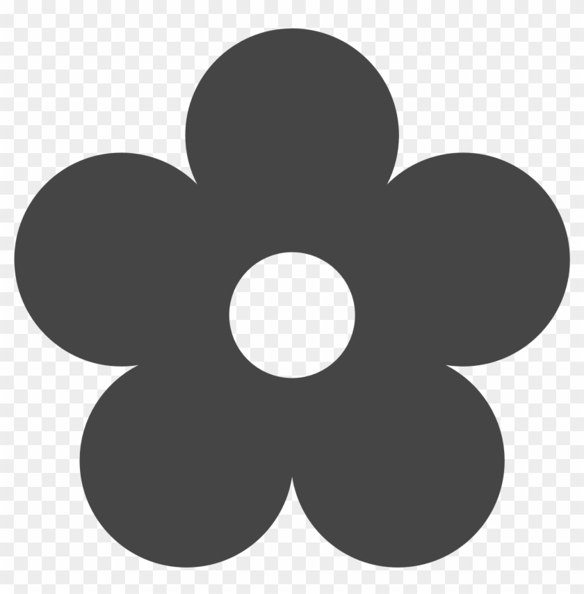 Charcoal - Clipart - Flower Clipart Color #406969