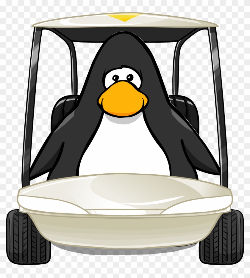 Golf Cart From Player Card - Golfing Penguin #407094