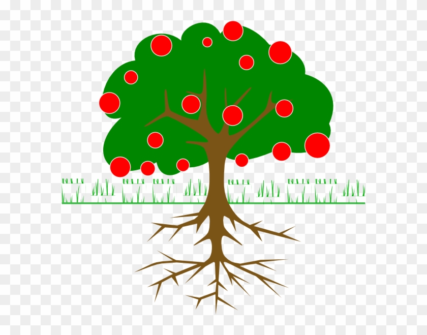 Fruit Tree Clip Art At - Cartoon Tree With Fruit #407168