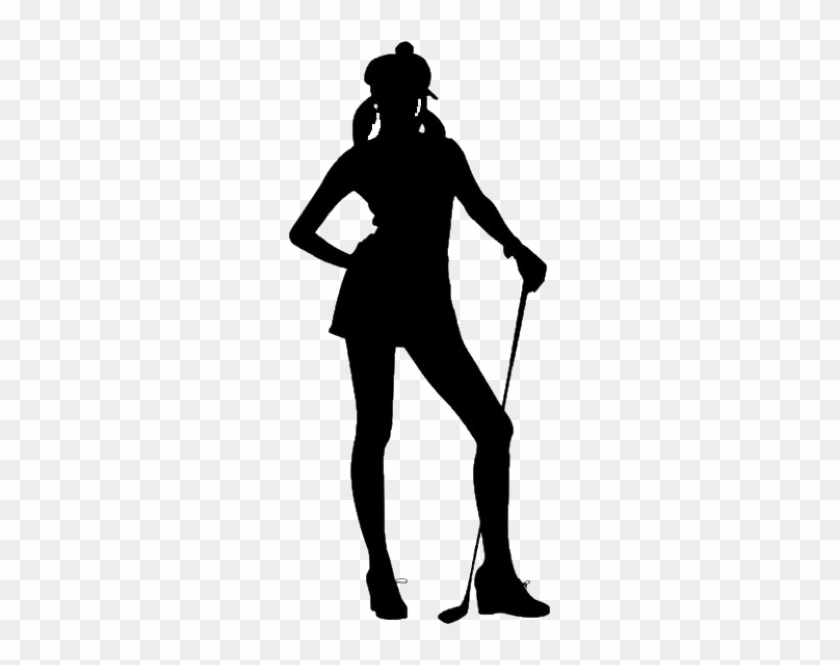 The Ladies Professional Golfers Association Of Nigeria - Golfer Female Silhouette Vector #407265
