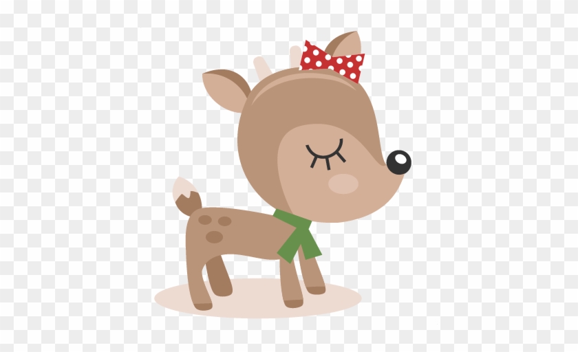 Reindeer Svg Cutting Files Christmas Svg Cut Files - Cute Reindeer Png #407311