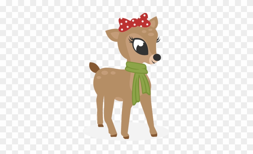 28 Collection Of Girl Reindeer Clipart - Female Reindeer Clipart #407318