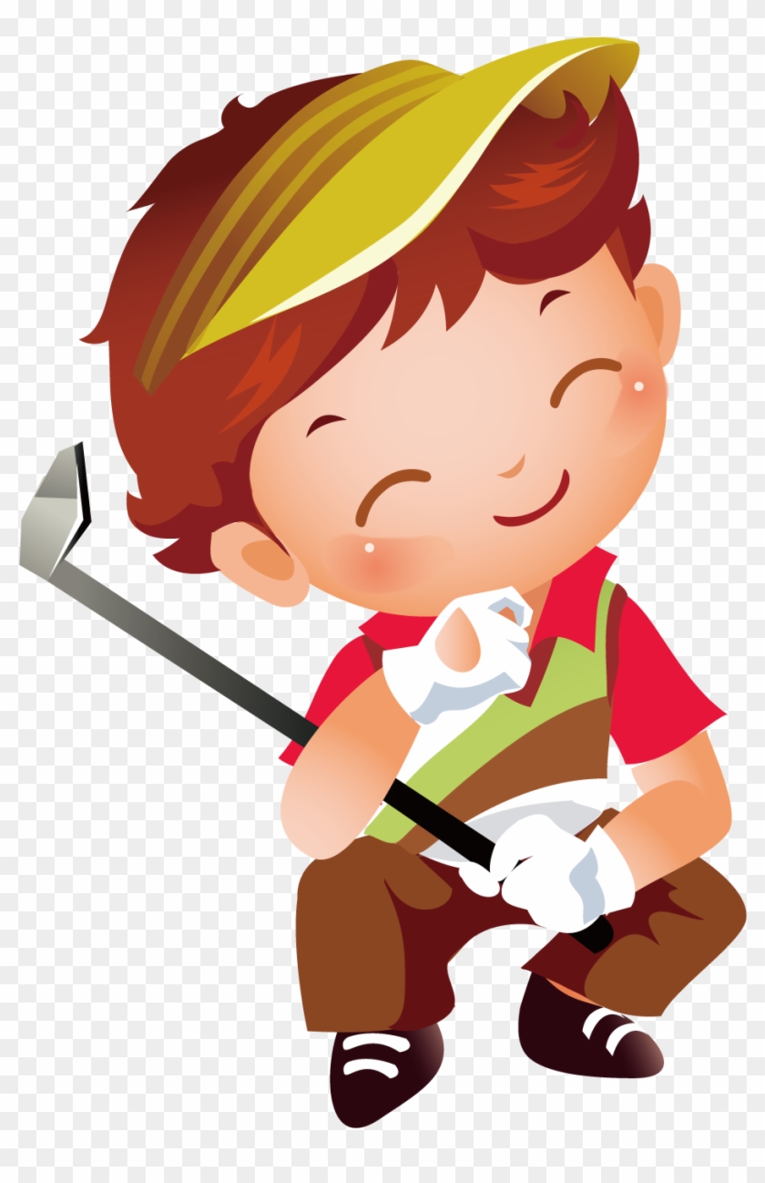 Playing Golf Boy - Playing Golf Boy #407825