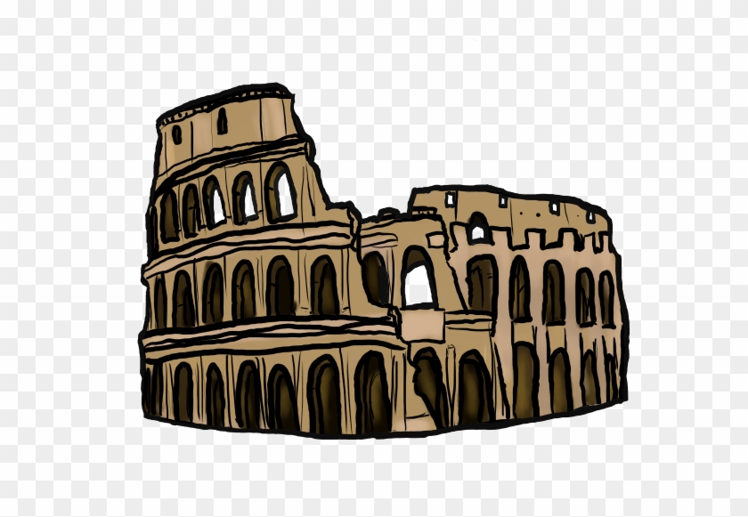 Coliseum Colosseum Rome Free Vector Graphic On Pixabay - Coloseum Clipart No Background #408044