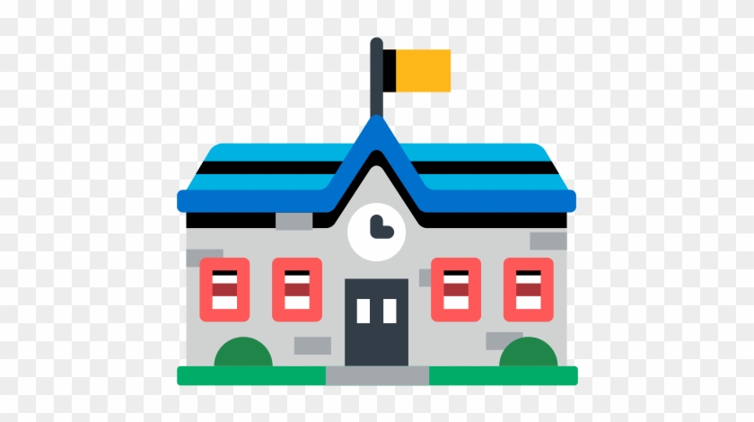 School, Multicolor, Simple Icon - School #408205