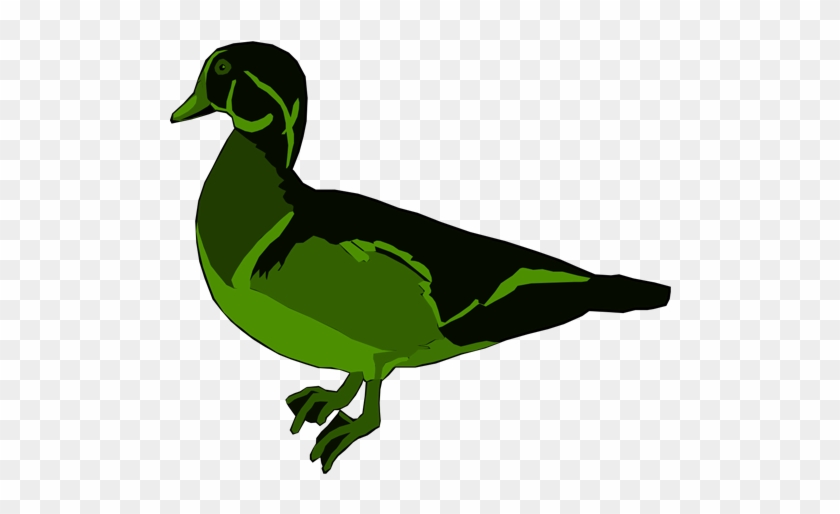 Duck Clipart Green - Wood Duck With Transparent Background #408355