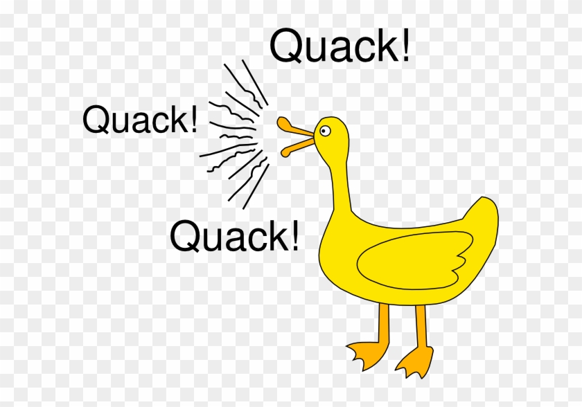 Quack Clip Art At Clker - Quack Clipart #408412