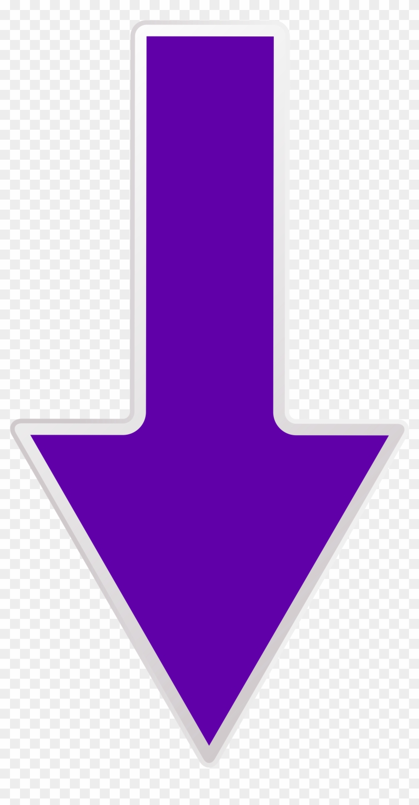 Arrow Purple Down Transparent Png Clip Art Image - Purple Arrow Transparent Background #408471