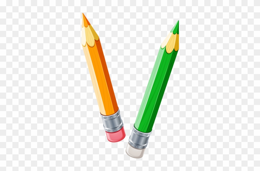 Pencil Clipart Four - Two Pencils Clipart #408517