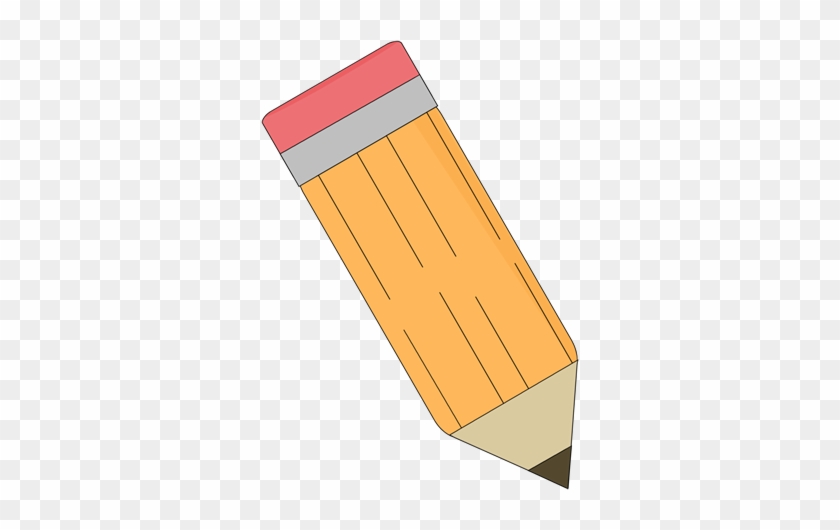 Pencil For Clip Art - Orange Pencil Clipart #408556