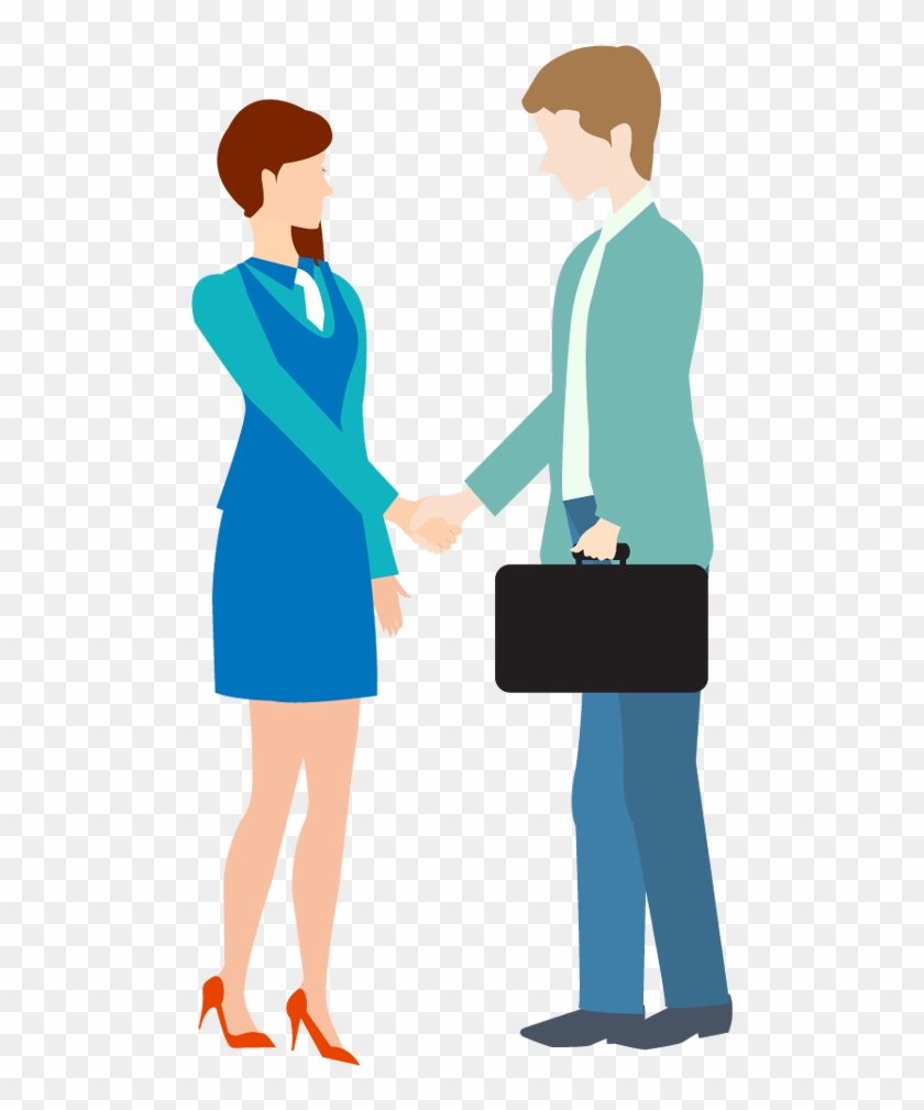 Businessperson Handshake Sales Clip Art - Cartoon People Shaking Handspng #408658