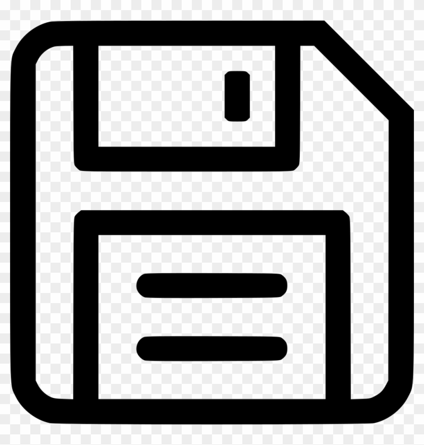 Computer Icons Floppy Disk Clip Art - Save Icon Line Art #408738