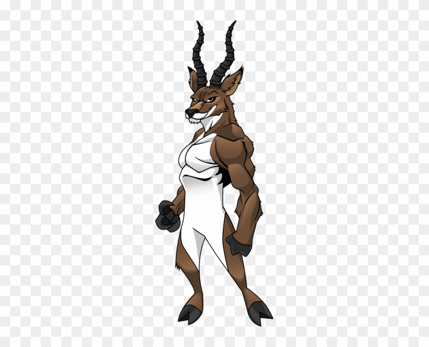 Classb Cartoon Wood Badge Antelope With Arms Crossed - Wood Badge #408835
