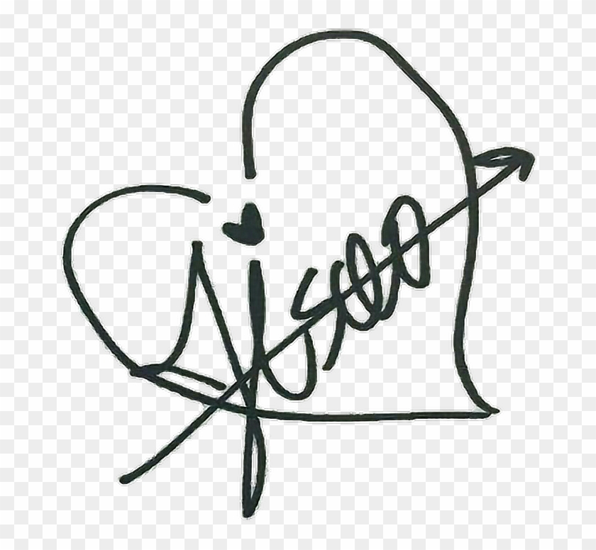 Jisoo Blackpinkjisoo Blackpink Blink Signature Signatur - Black Pink Autograph #408904