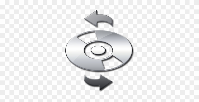 Glossy Silver Icon Media Cd - Stock.xchng #409014