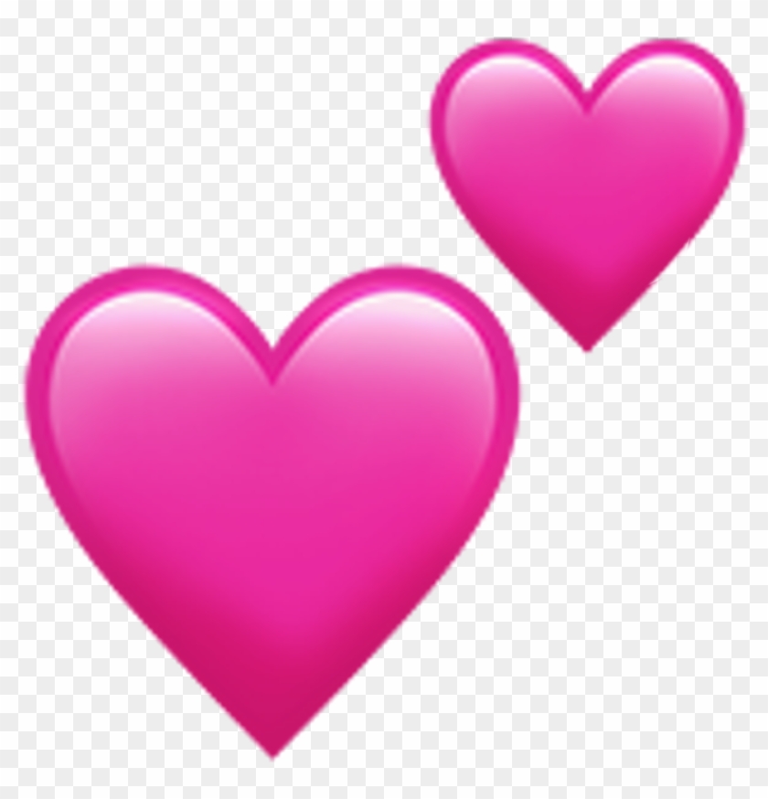 Iphone Heart Emoji Love Tumblr Heart Emoji Love Tumblr - Double Pink Heart Emoji #409049