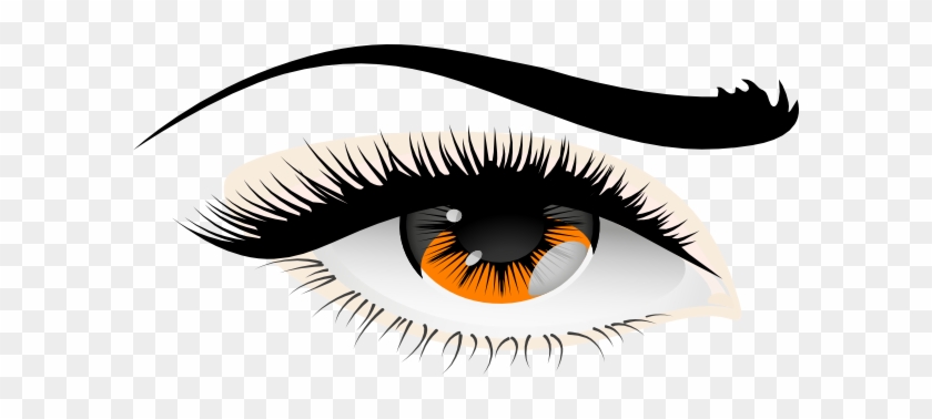 More Golden Eyes Clip Art At Clker - Eyebrow #409087