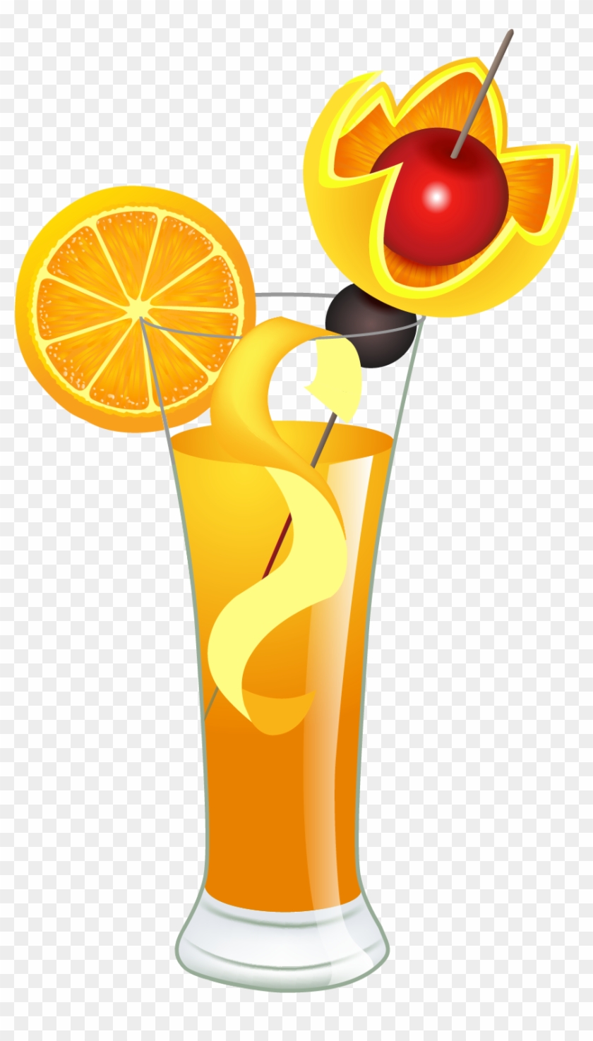 Orange Cocktail Png Clipart Picture - Exotic Cocktail Png #409141