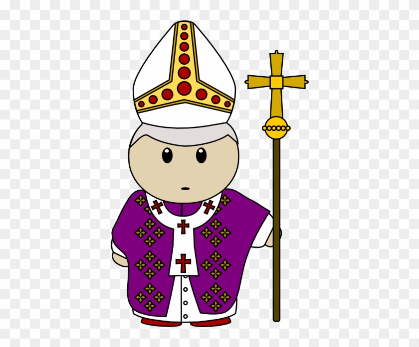 Free Cartoon Pope Clip Art - Catholicism Clipart #409183
