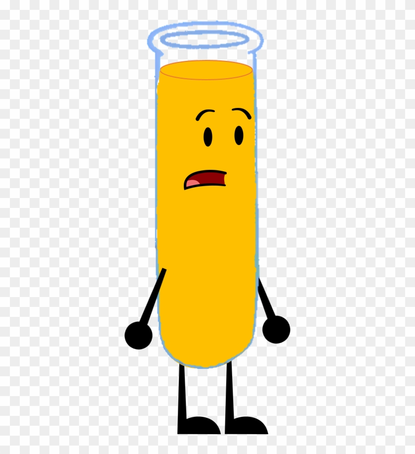 Test Tube With Orange Juice By Brownpen0 - Inanimate Insanity Test Tube #409190