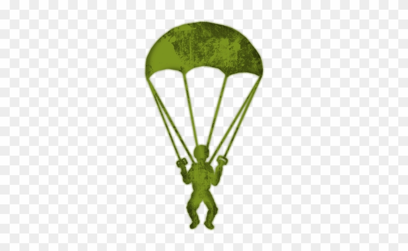 Green Army Parachute Clipart - Parachute #409259