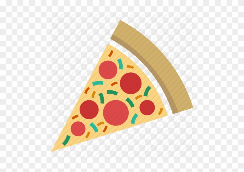 Pizza Icon Stock Vector - Pizza Slice Png Icon #409369