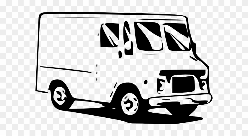Small Truck Usps Postal Service Clip Art At Clker Com - Food Truck Silhouette Png #409455