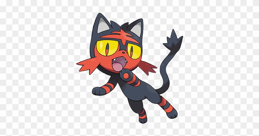 Klicke Auf Eines Der Kleinen Bilder Und Das Artwork - Pokemon Litten #409749