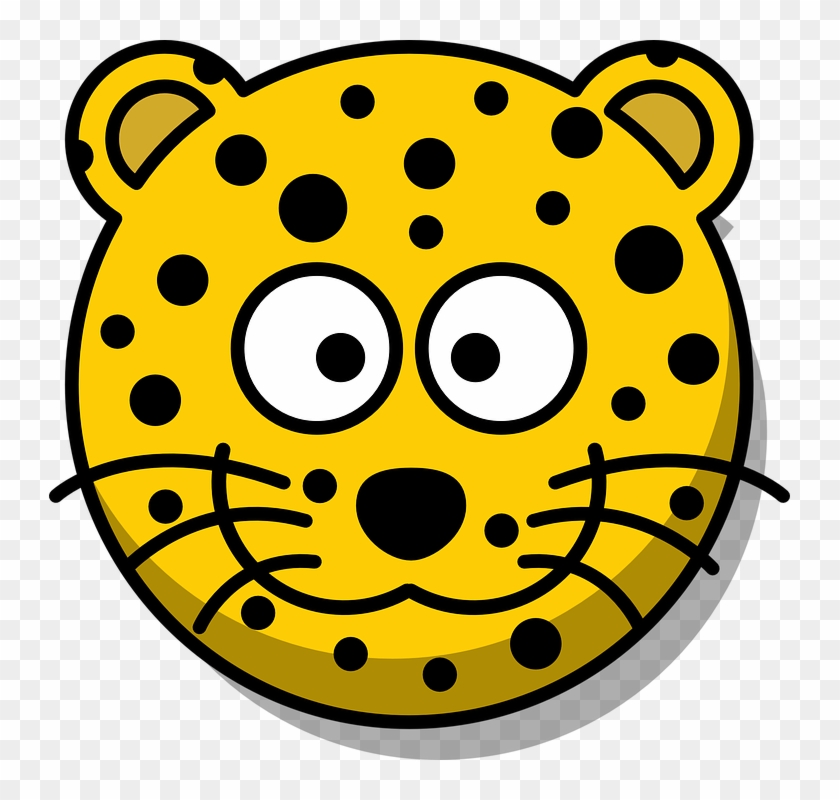 Black Eye Cartoon 28, - Cartoon Leopard Face #409759