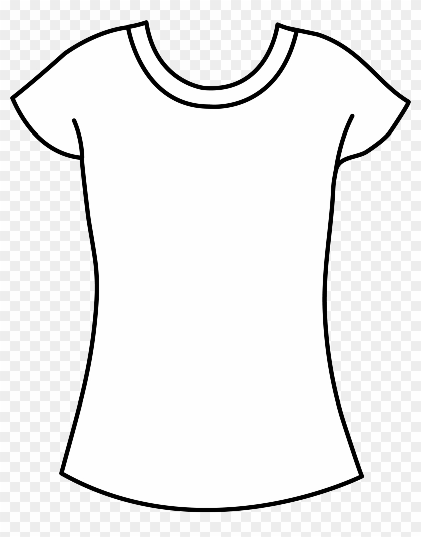 Blank T Shirt Drawing At Getdrawings - Women's T Shirt Template #409808