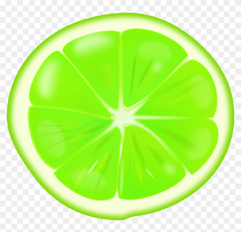 Clipart - Lime Slice - Clip Art Orange #409874
